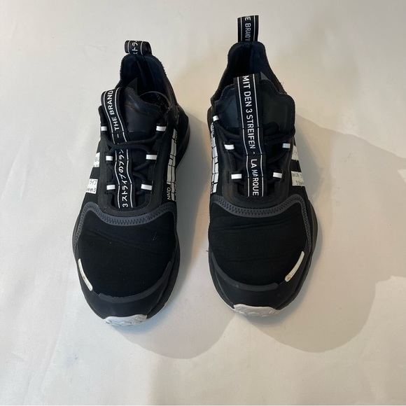 Adidas Streifen , men’s size 8 , black , good condition , preowned - Picture 1 of 4